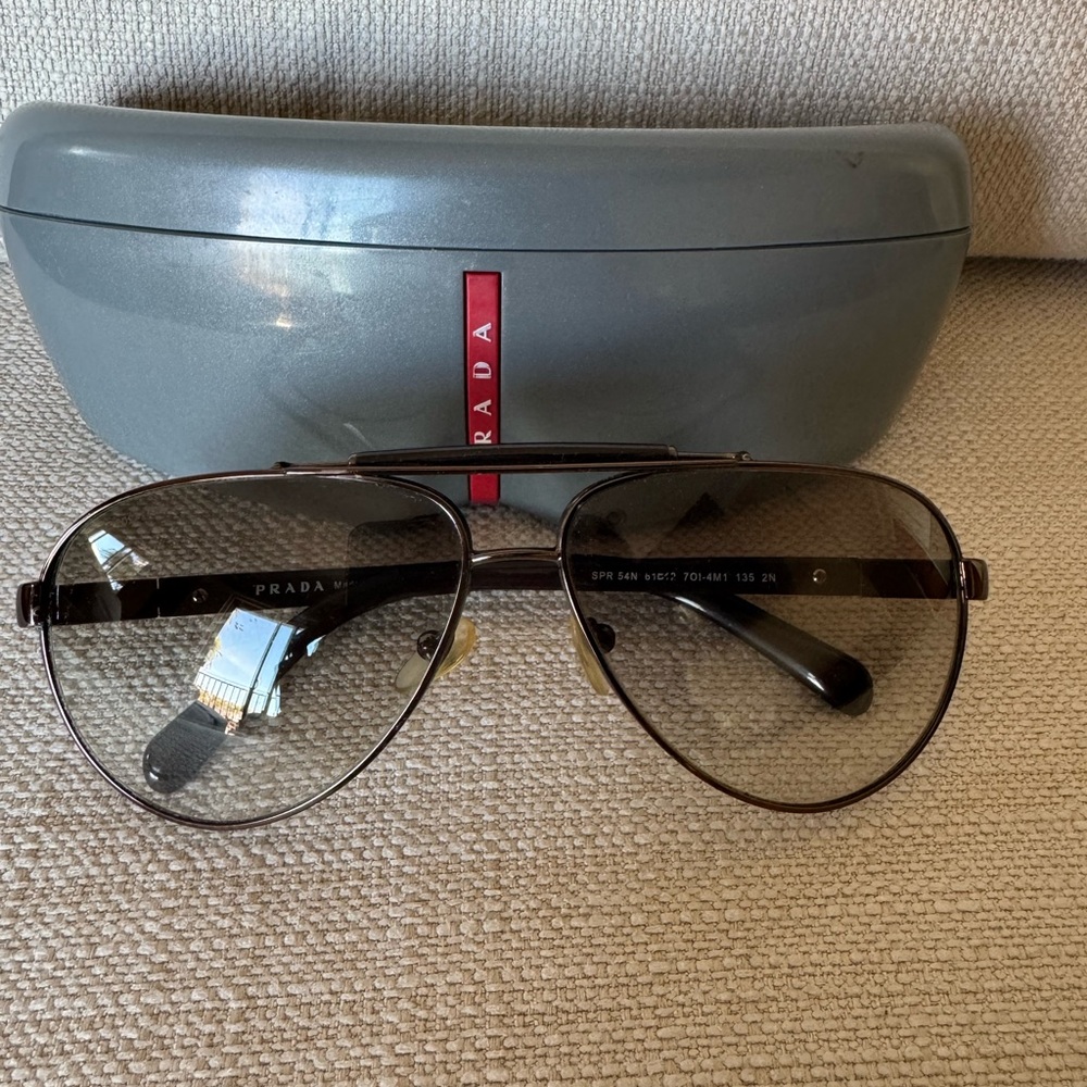 Prada Black Aviator Sunglasses